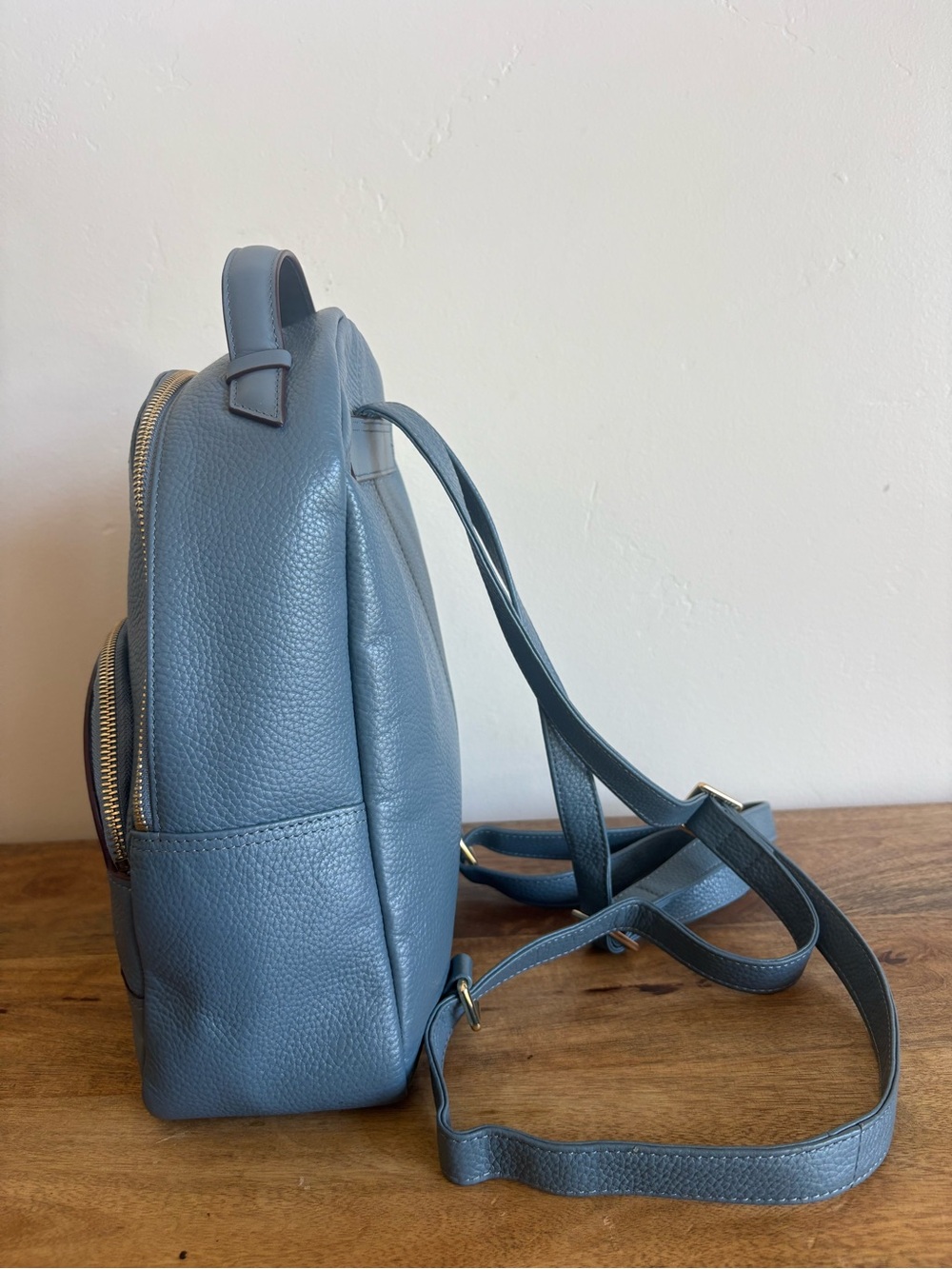 Radley Blue Pebbled Leather Mini Backpack - Picture 10 of 13